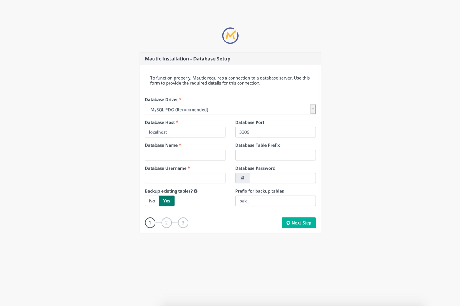 Configuración de la base de datos