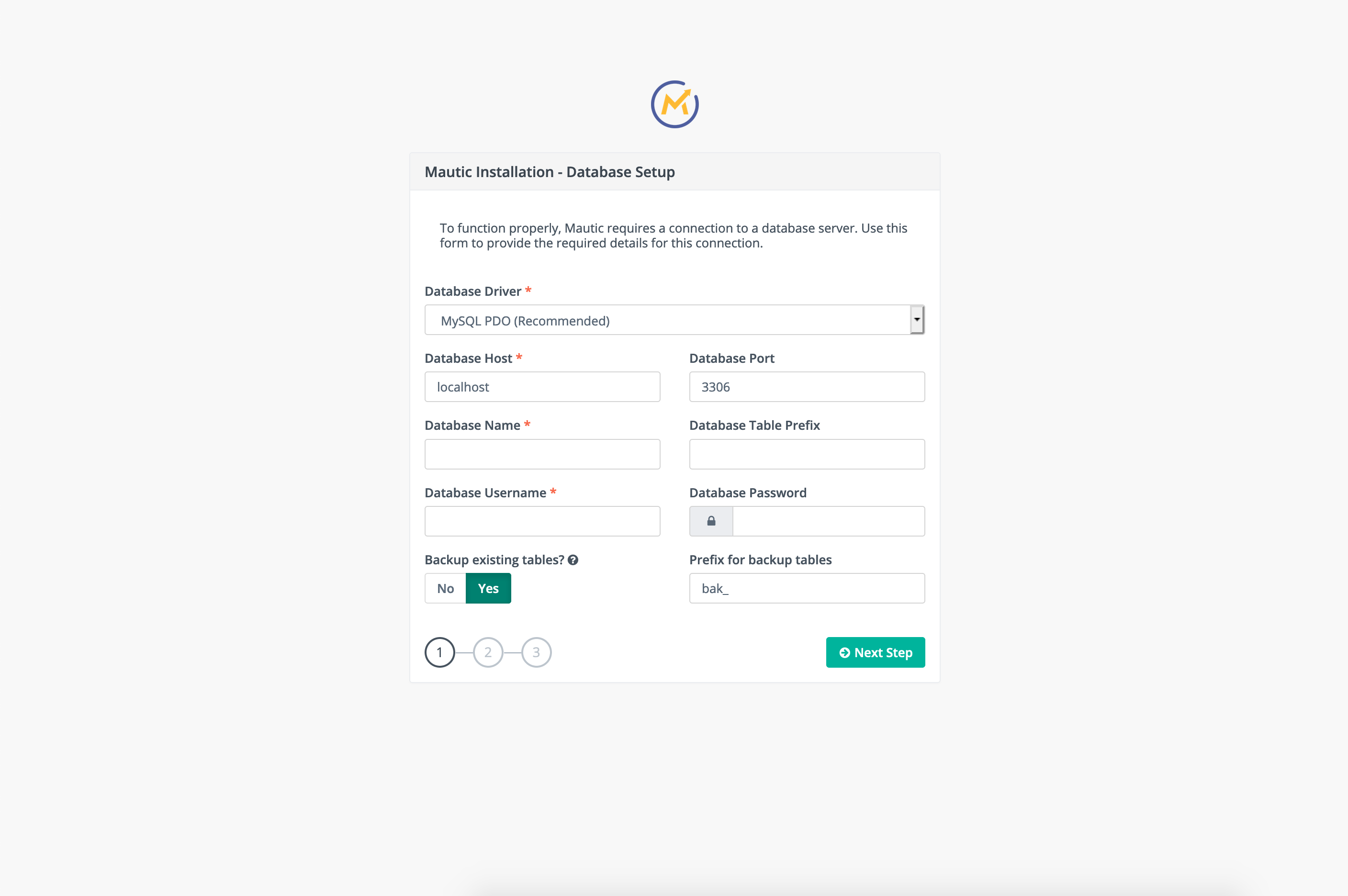 Configuración de la base de datos